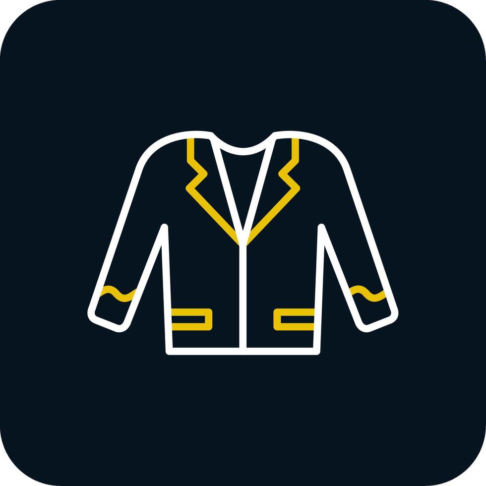 Suit Line Red Circle Icon vector
