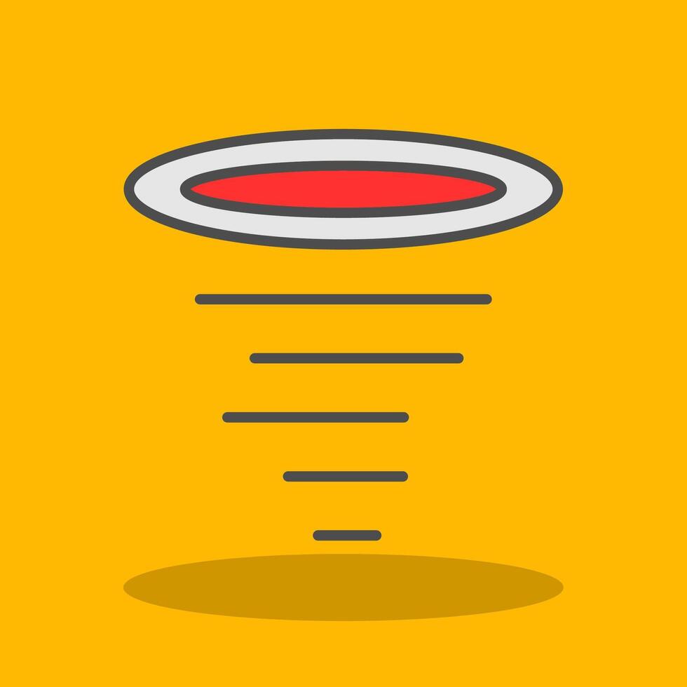 Tornado Filled Shadow Icon vector