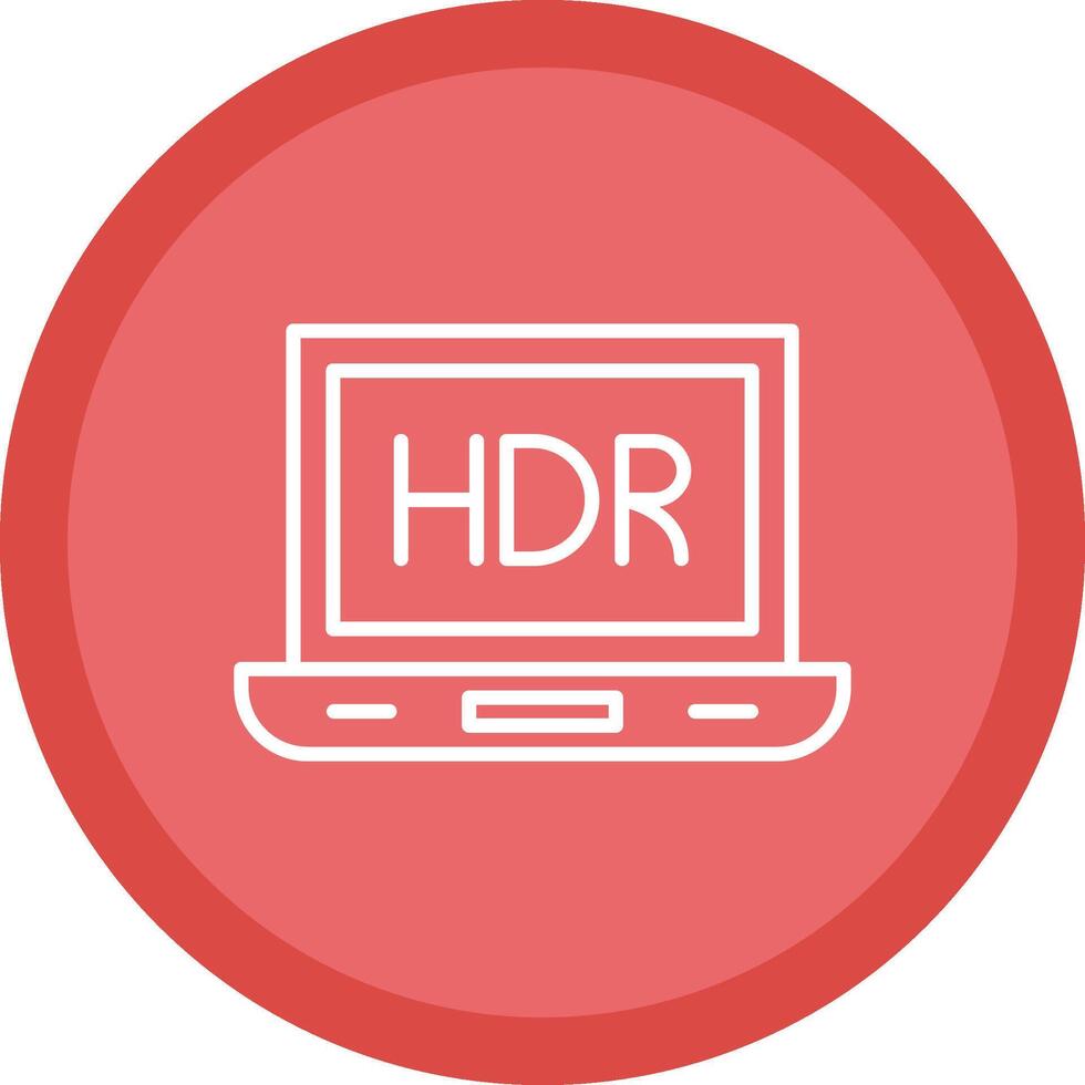 Laptop Line Multi Circle Icon vector