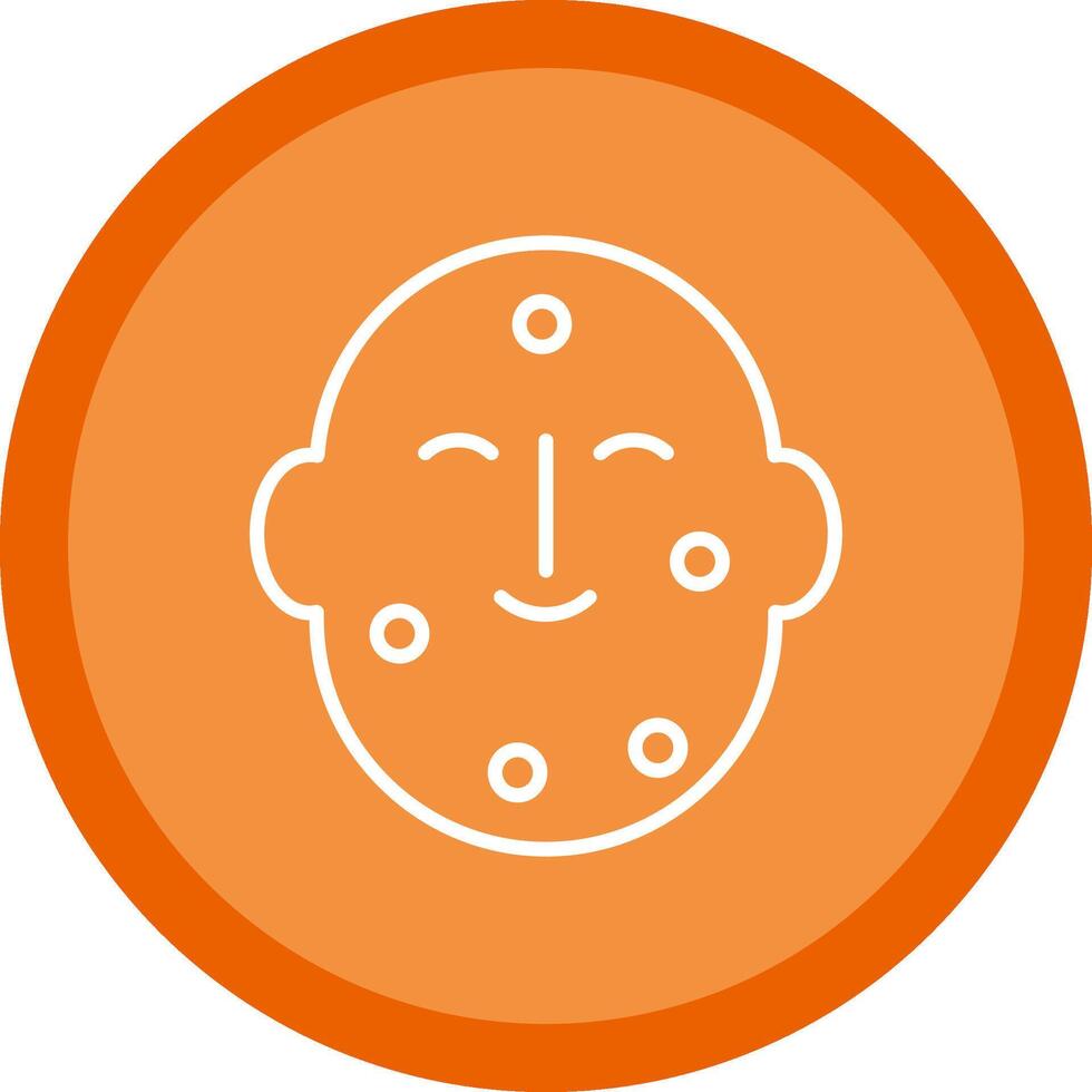 Dermatology Line Multi Circle Icon vector