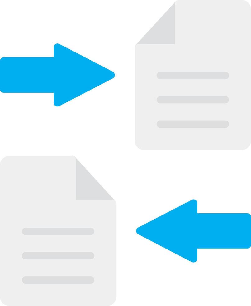 File Sharing Flat Multi Circle Icon vector