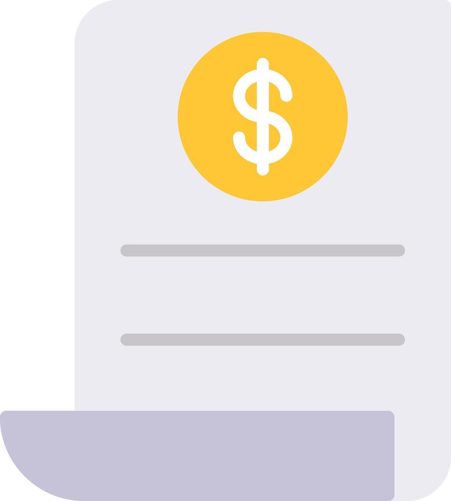 Pay Bill Flat Multi Circle Icon vector