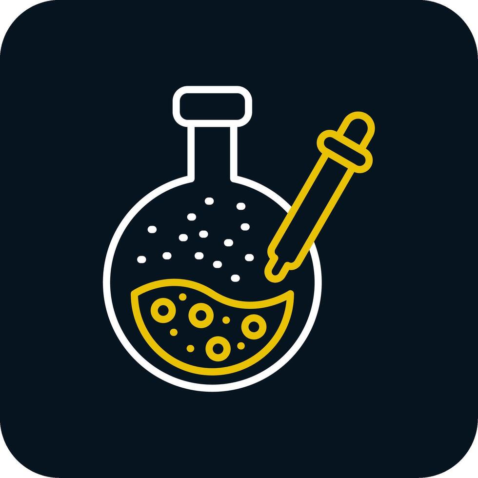Pipette Line Red Circle Icon vector