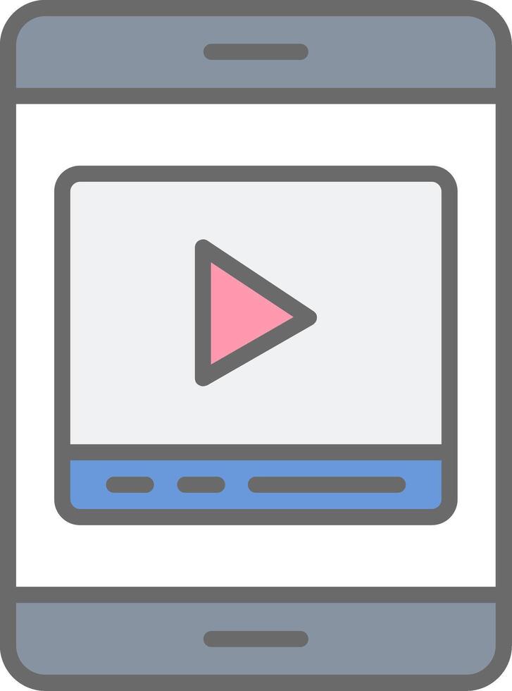 Line Filled Light Icon vector