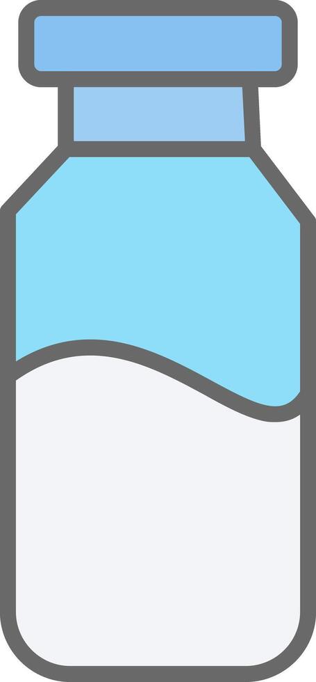 Milk Jar Line Filled Light Icon vector