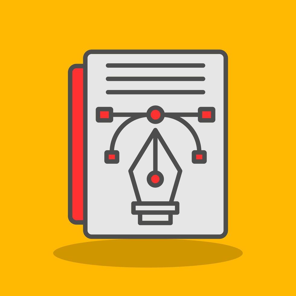 Filled Shadow Icon vector