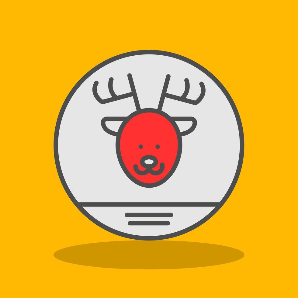 Fauna Filled Shadow Icon vector