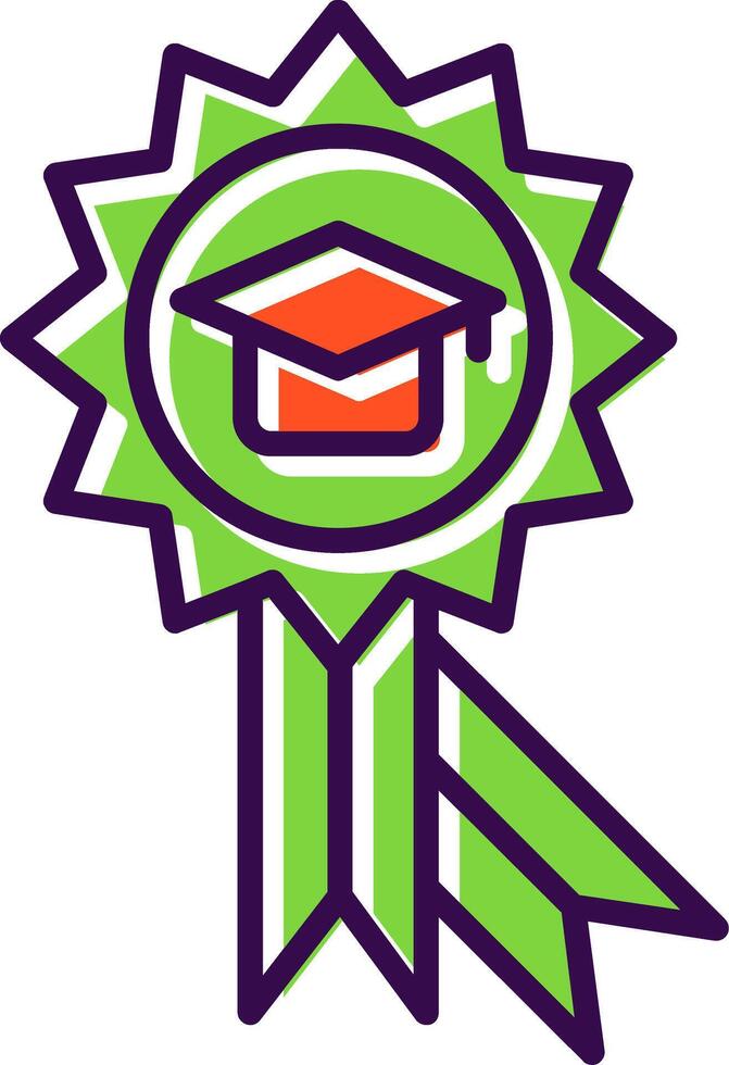 Award filled Design Icon vector