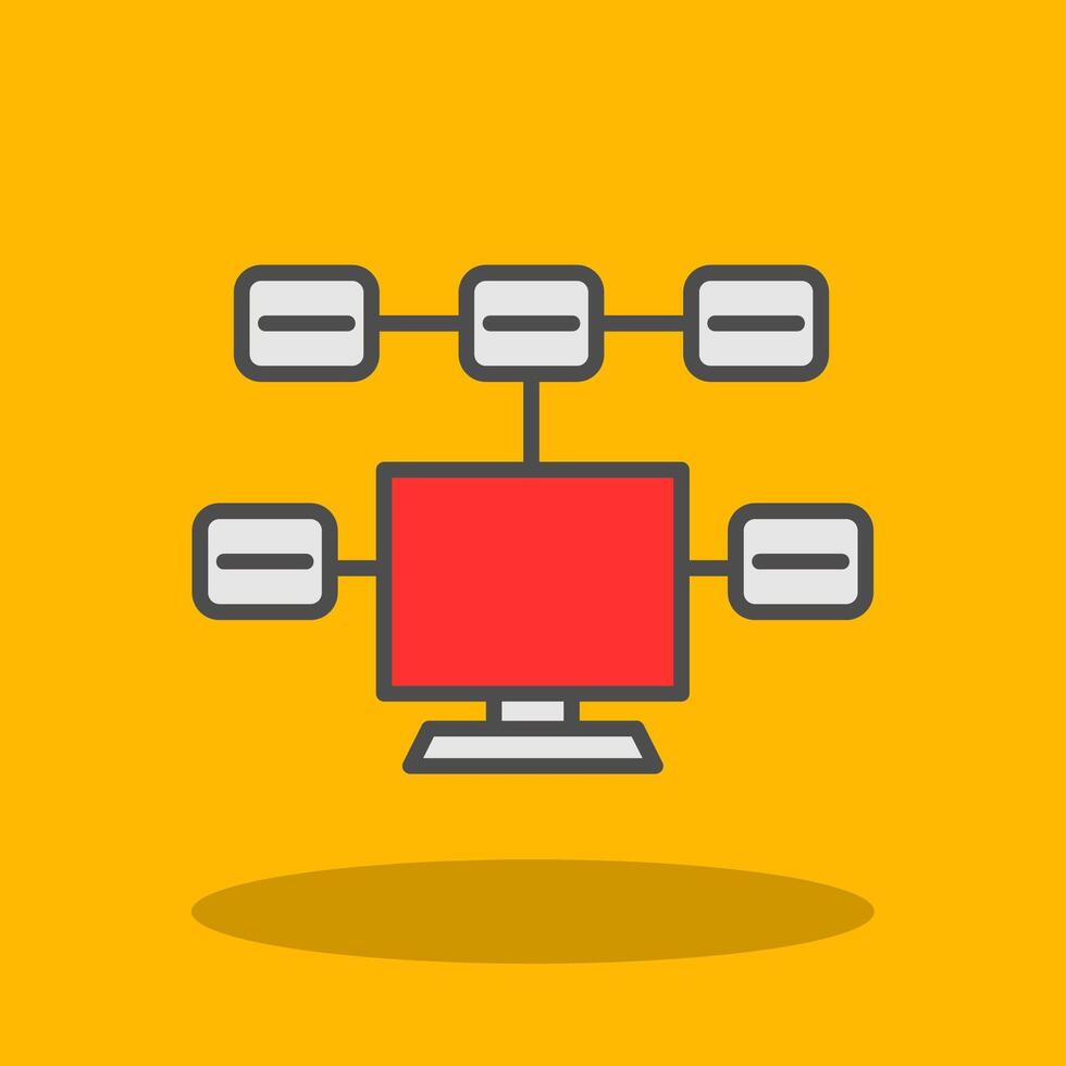 Tasks Filled Shadow Icon vector