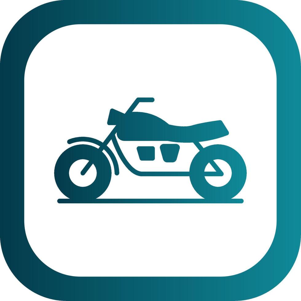 Motercycles Glyph Gradient Corner Icon vector