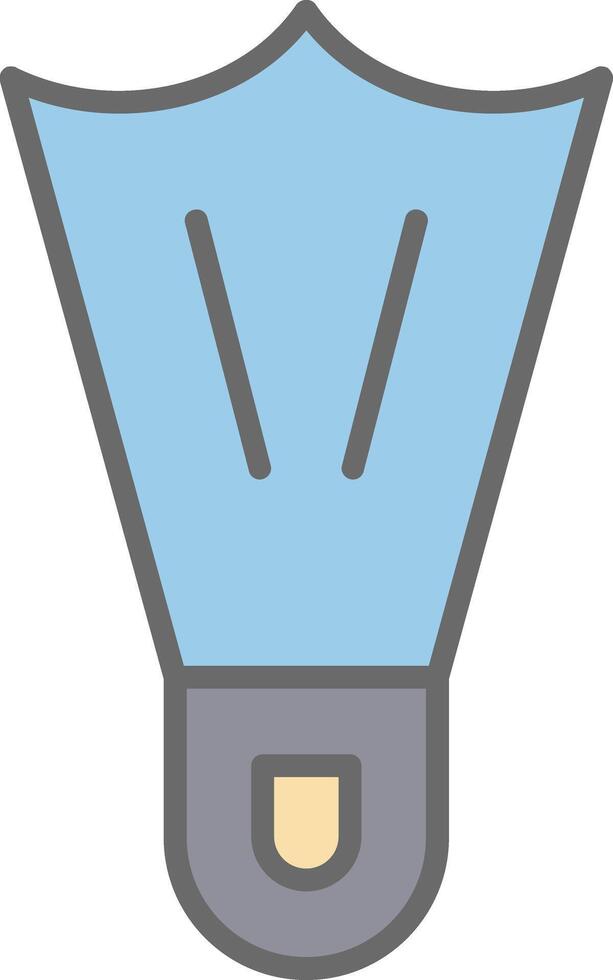 Flippers Line Filled Light Icon vector