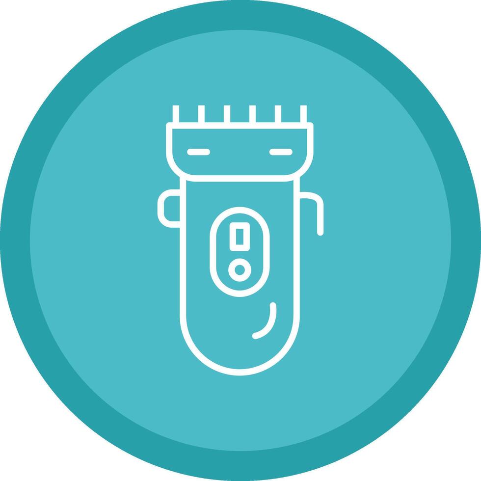 Electric Shaver Line Multi Circle Icon vector