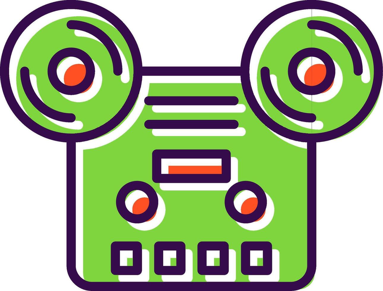 Tape filled Design Icon vector