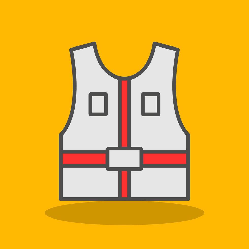 Jacket Filled Shadow Icon vector