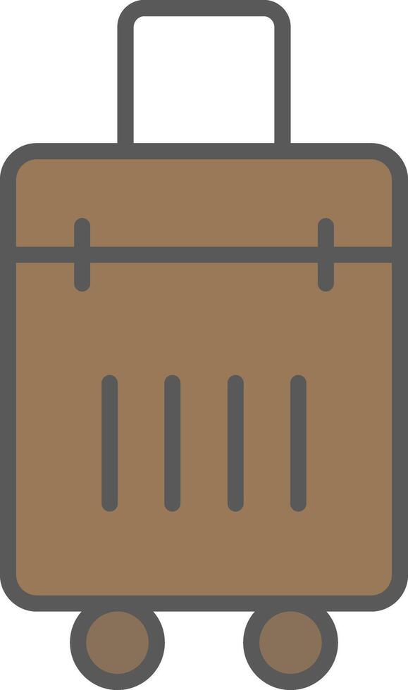 Bag Line Filled Light Icon vector