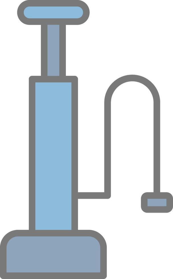 Air Pump Line Filled Light Icon vector