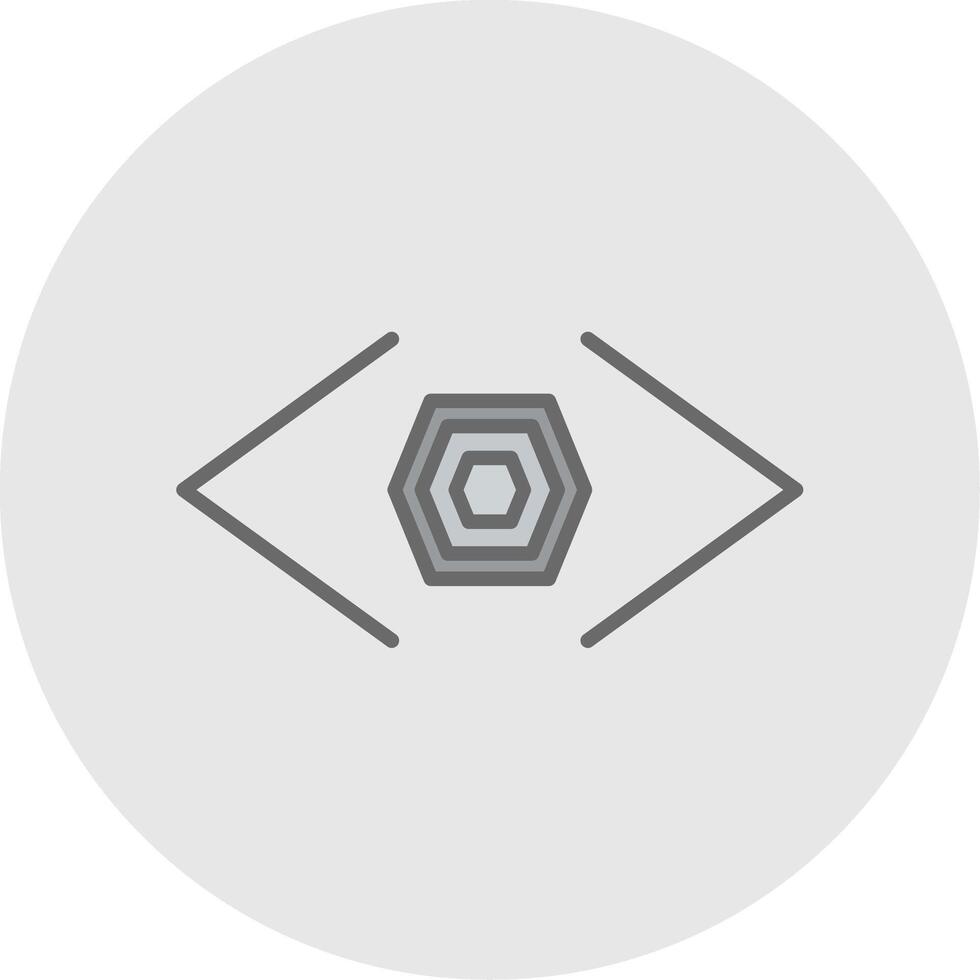 Bracket Line Filled Light Icon vector