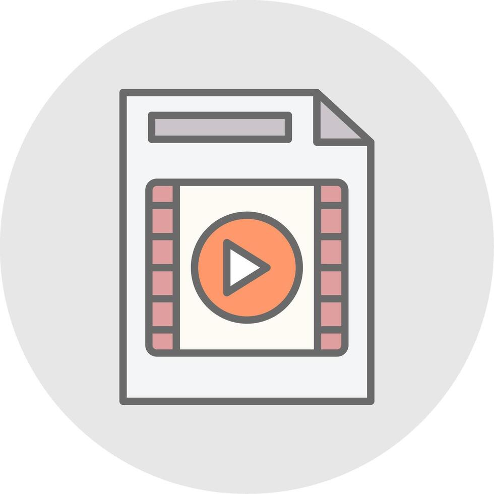Line Filled Light Icon vector