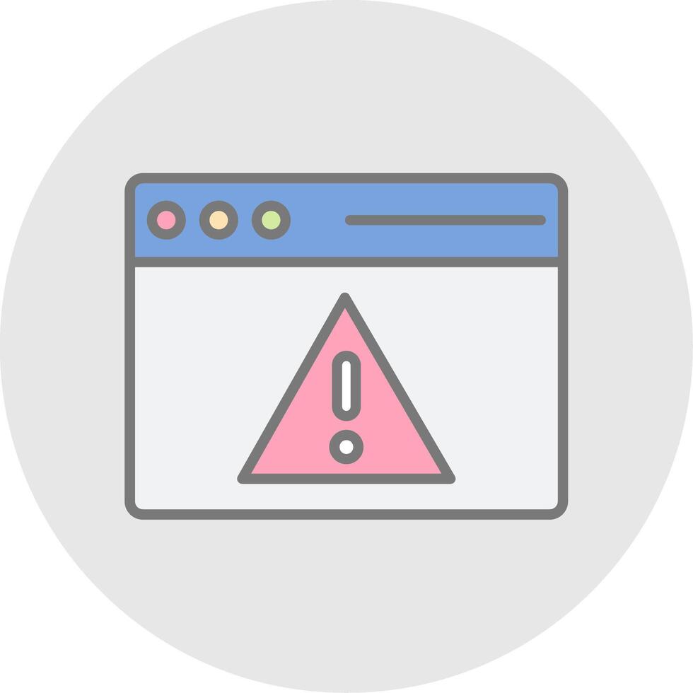 Access Denied Line Filled Light Icon vector