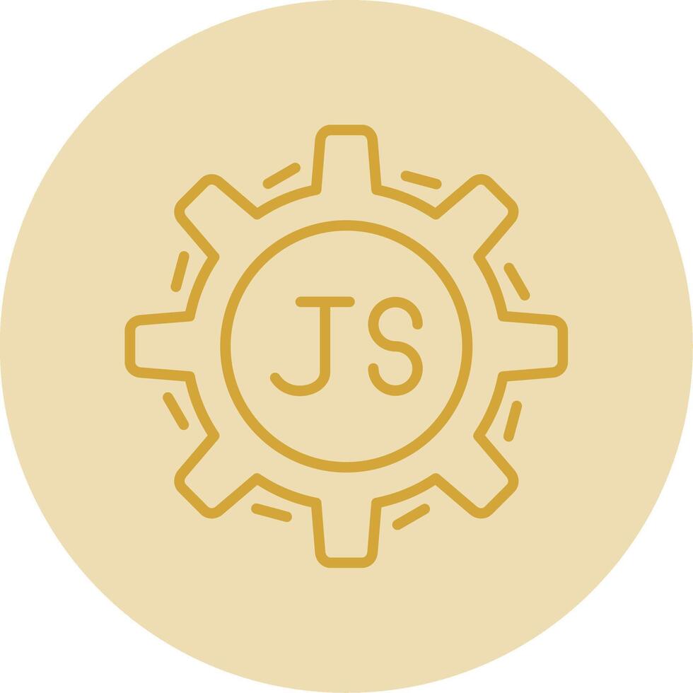 Javascript Line Yellow Circle Icon 44105098 Vector Art at Vecteezy