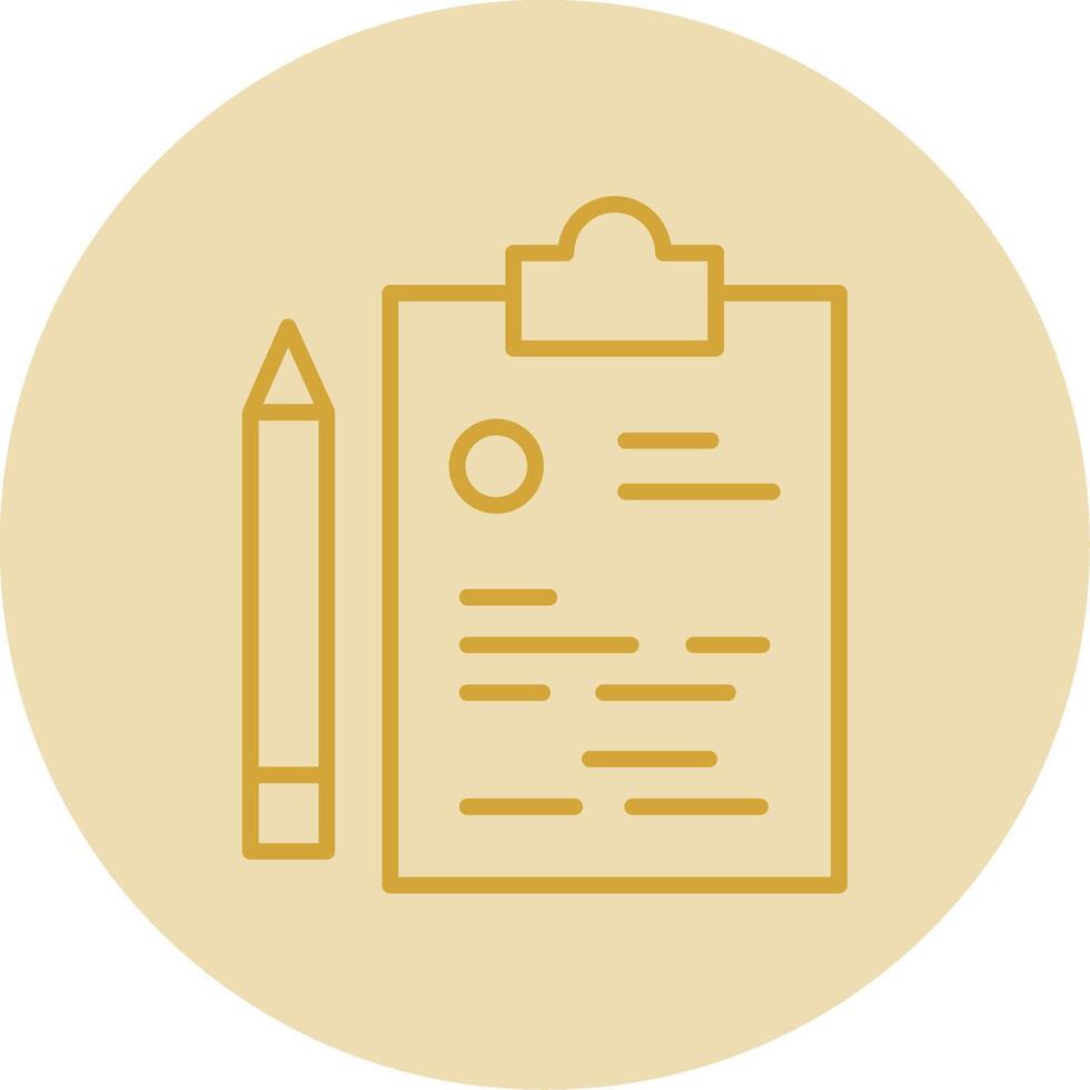 Brand Design Line Yellow Circle Icon vector