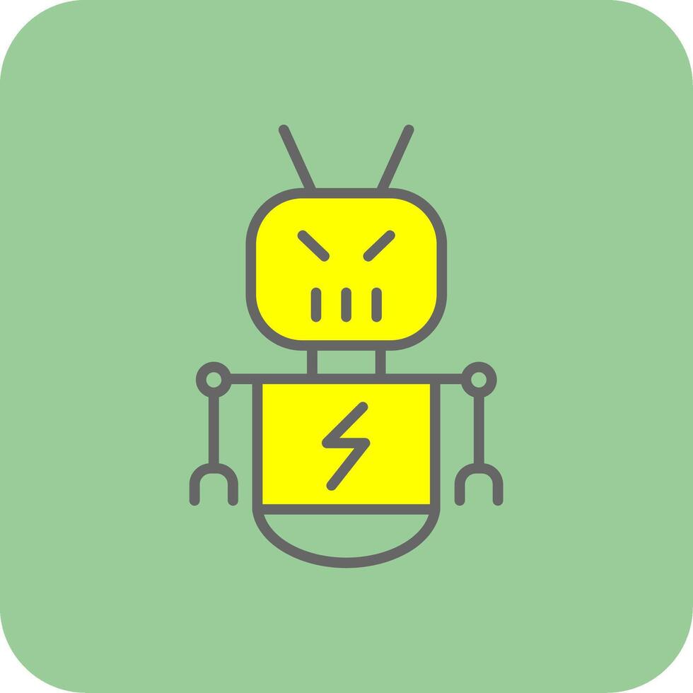 Botnet Filled Yellow Icon vector