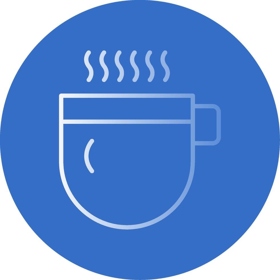 Hot Beverage Flat Bubble Icon vector