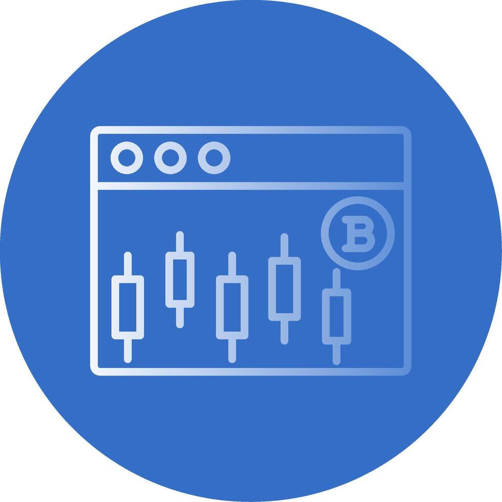 Stocks Stocks Flat Bubble Icon vector