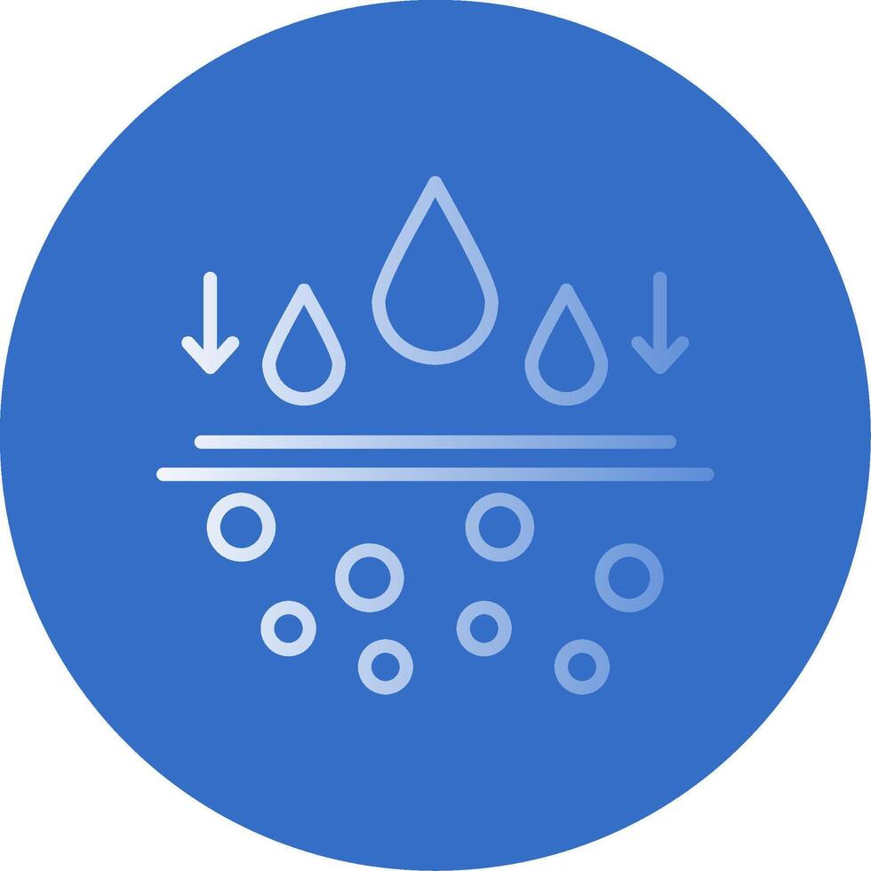 Moisturiser Flat Bubble Icon vector
