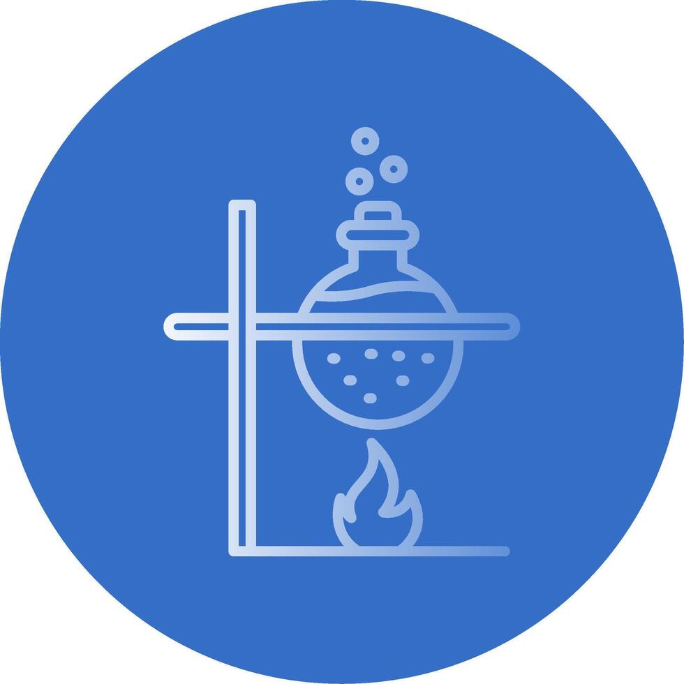 Flask Flat Bubble Icon vector