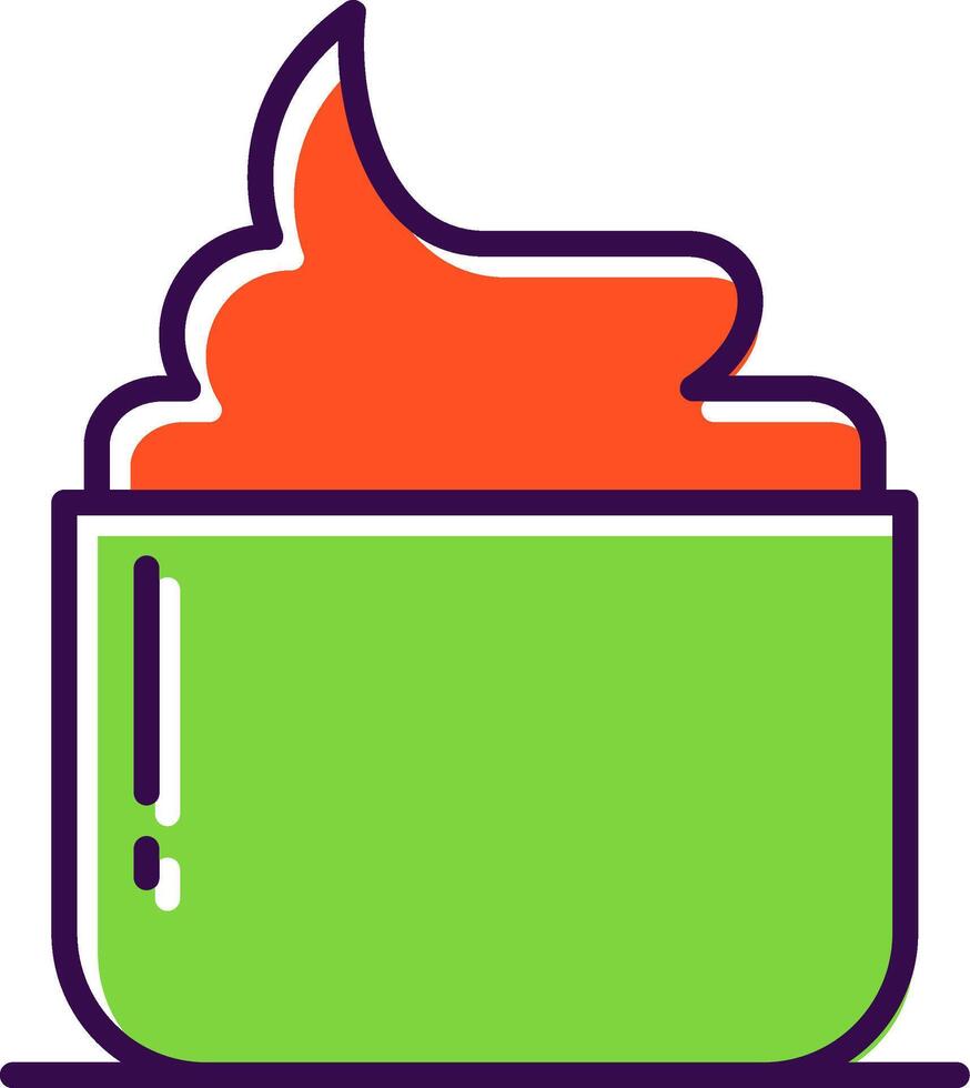 Hair Mask filled Design Icon vector