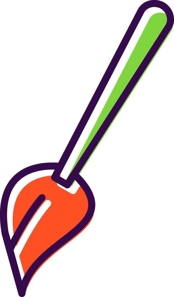 Brush filled Design Icon vector