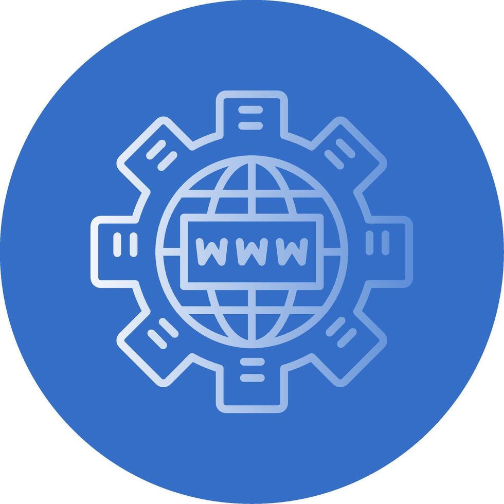 Internet Flat Bubble Icon vector