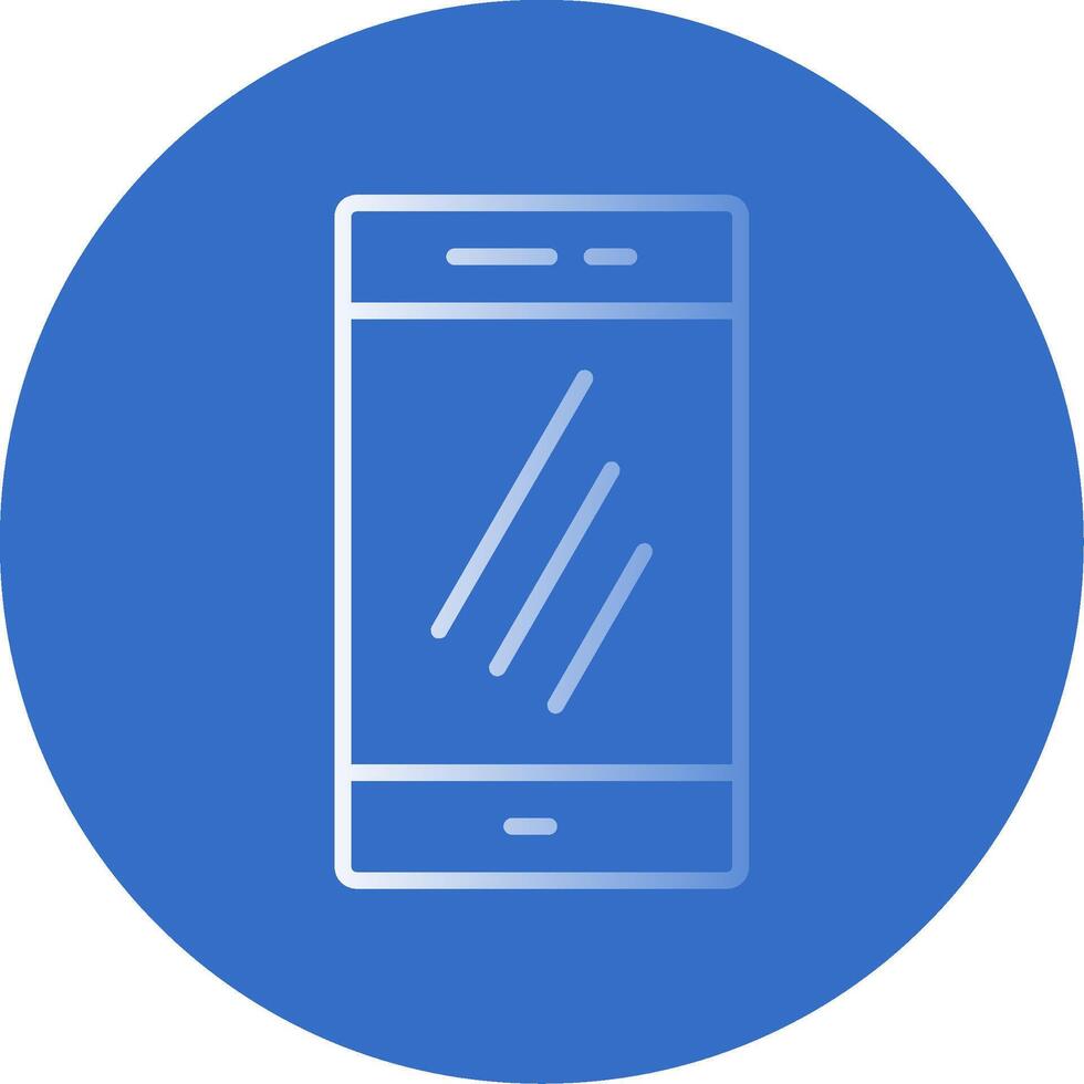 Smartphone Flat Bubble Icon vector