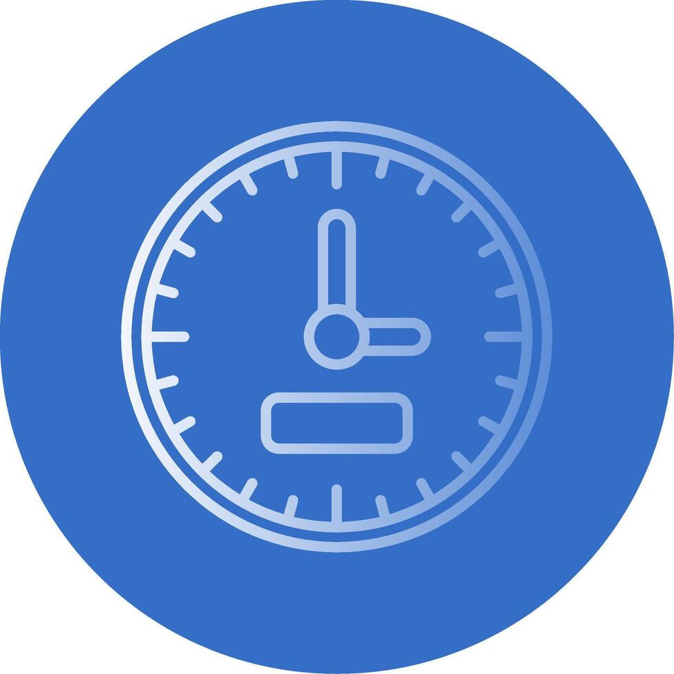 Clock Flat Bubble Icon vector