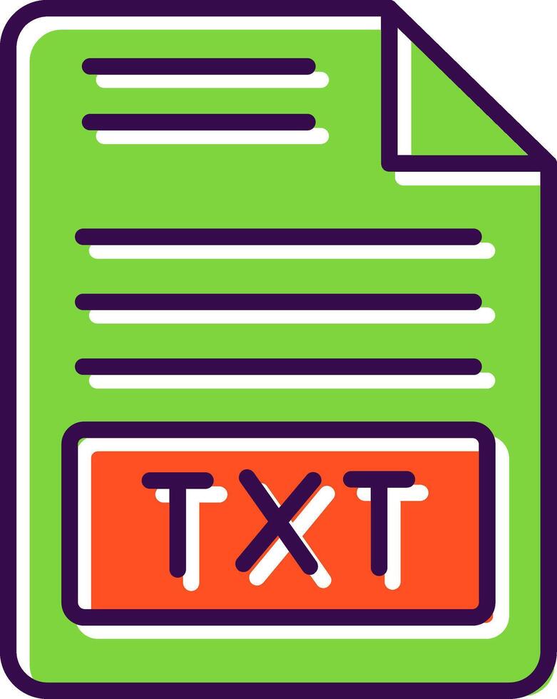 texto archivo lleno diseño icono vector