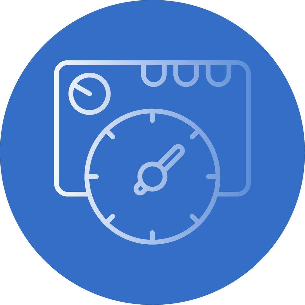 Thermostat Flat Bubble Icon vector