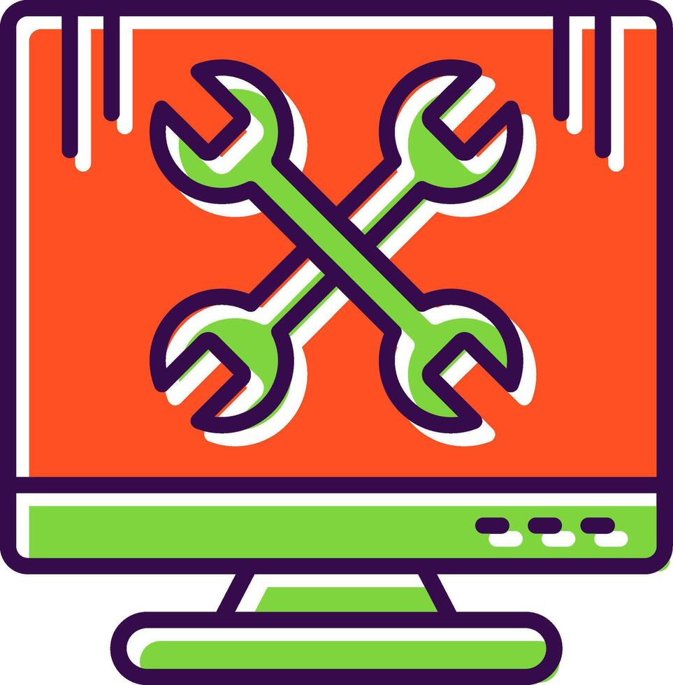Repair filled Design Icon vector