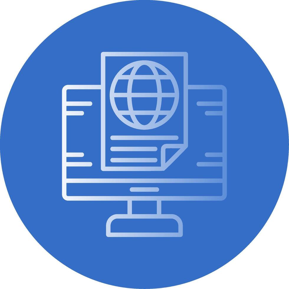 News Report Flat Bubble Icon vector