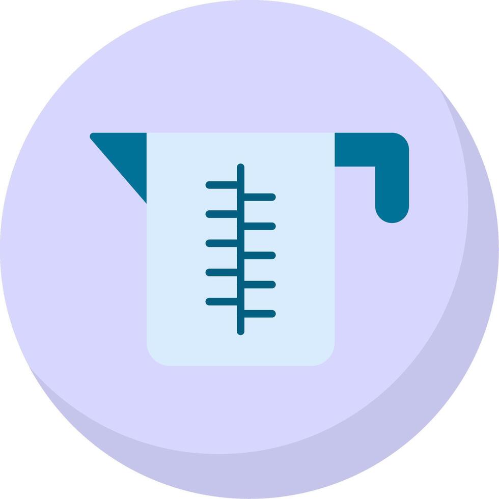 Measuring Jug Flat Bubble Icon vector