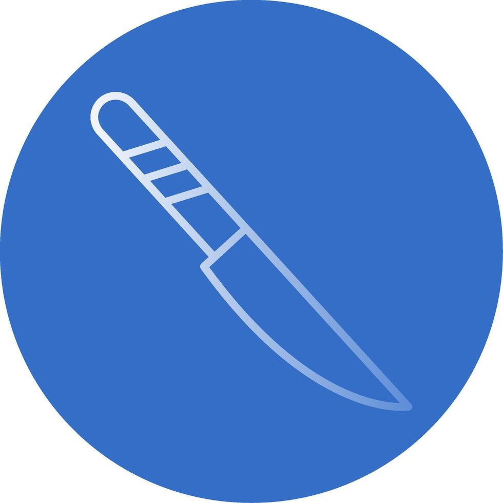 Knife Flat Bubble Icon vector