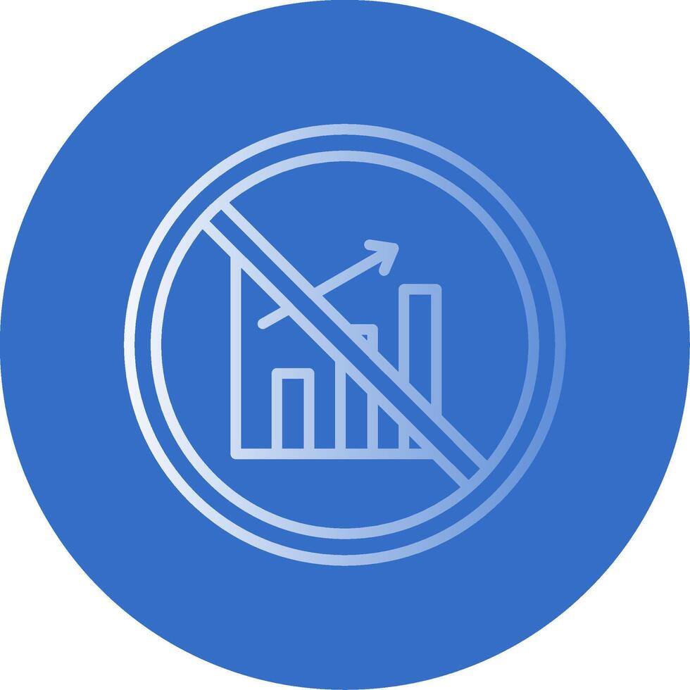 Prohibited Sign Flat Bubble Icon vector