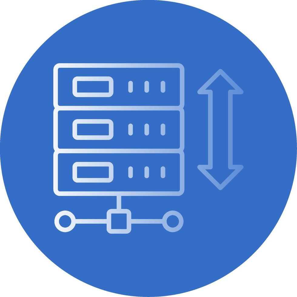 Expand Arrows Flat Bubble Icon vector