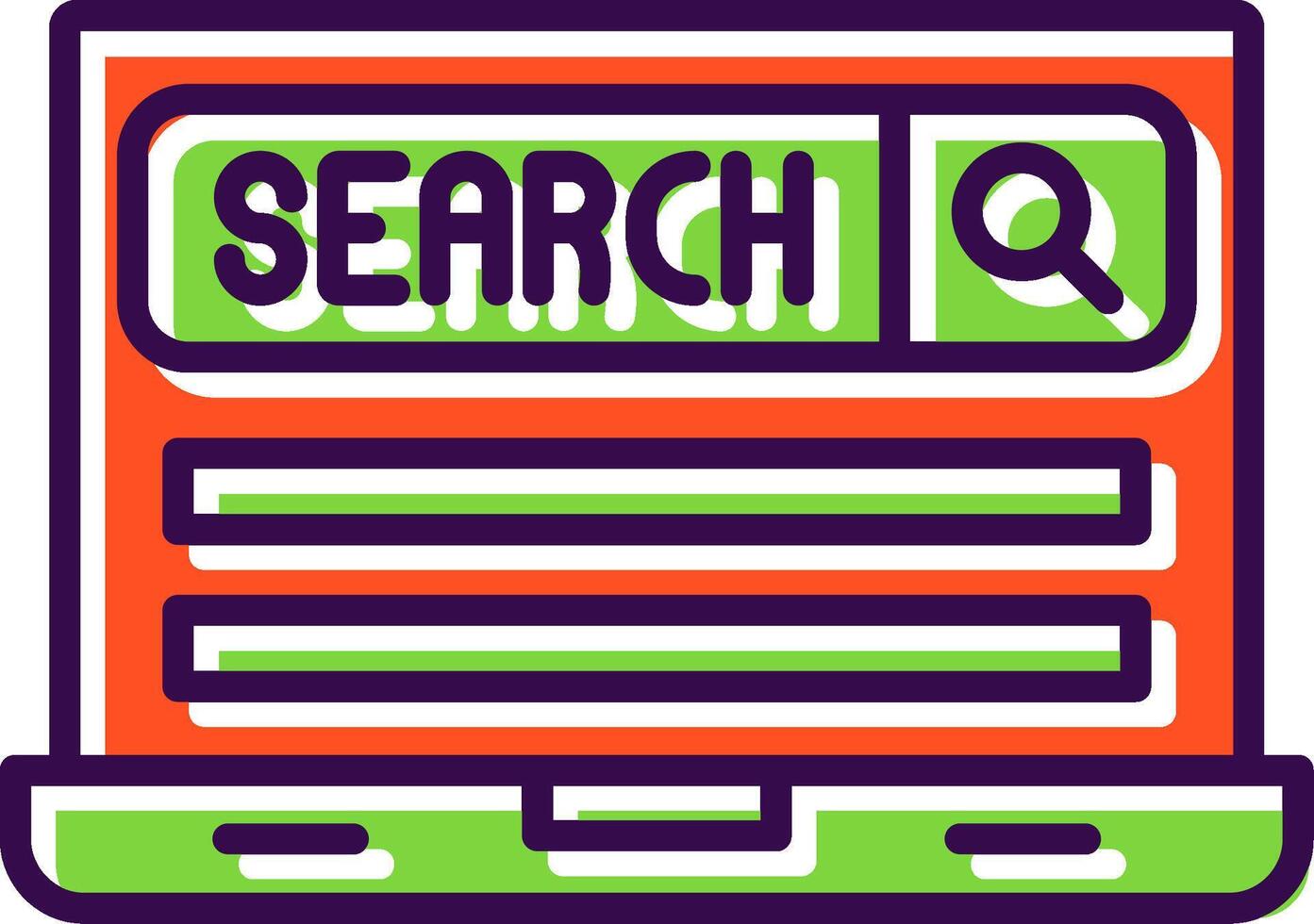 Search Engine filled Design Icon vector