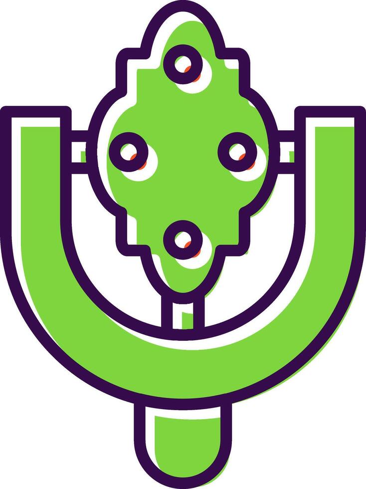 Door Knocker filled Design Icon vector