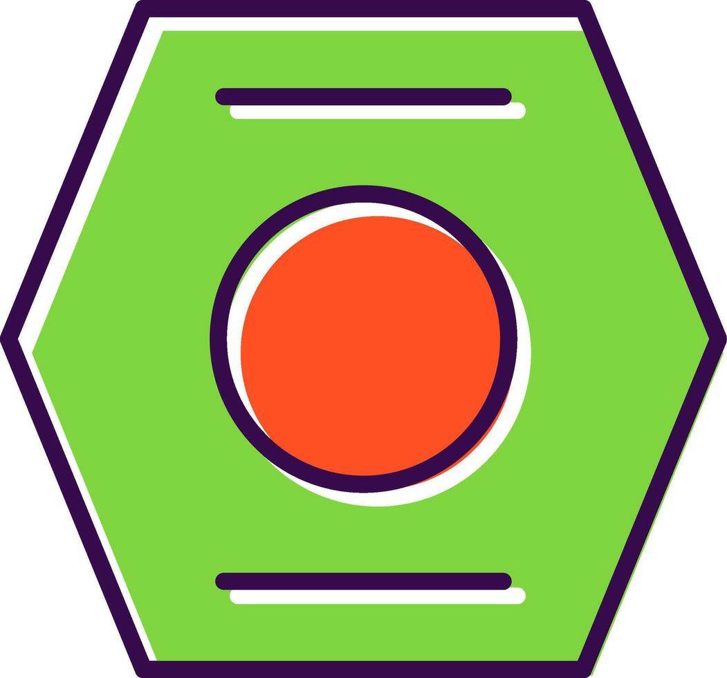 Nut filled Design Icon vector