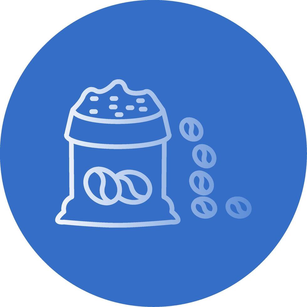 Bean Bag Flat Bubble Icon vector