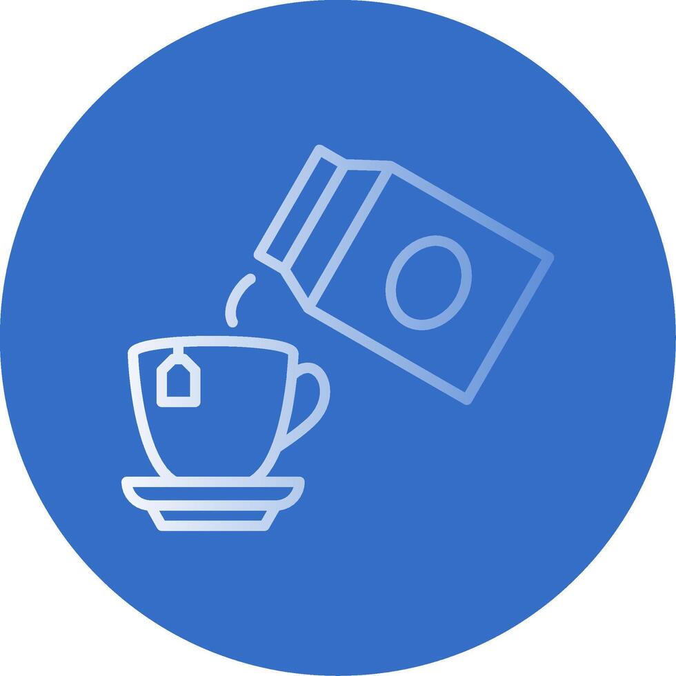 Pour Milk Flat Bubble Icon vector
