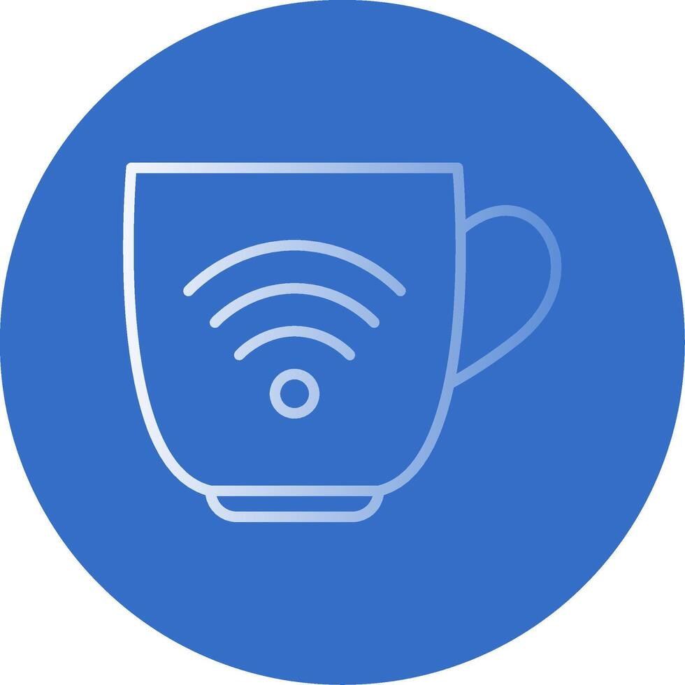 Wifi Flat Bubble Icon vector