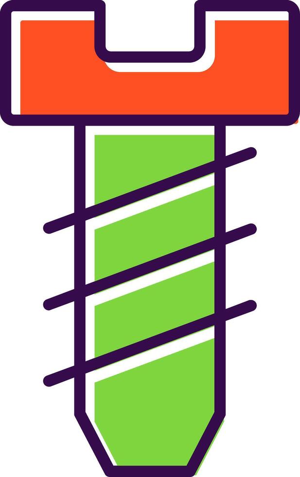 Screw filled Design Icon vector